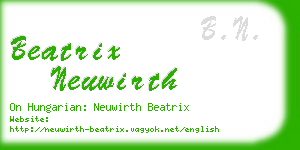 beatrix neuwirth business card